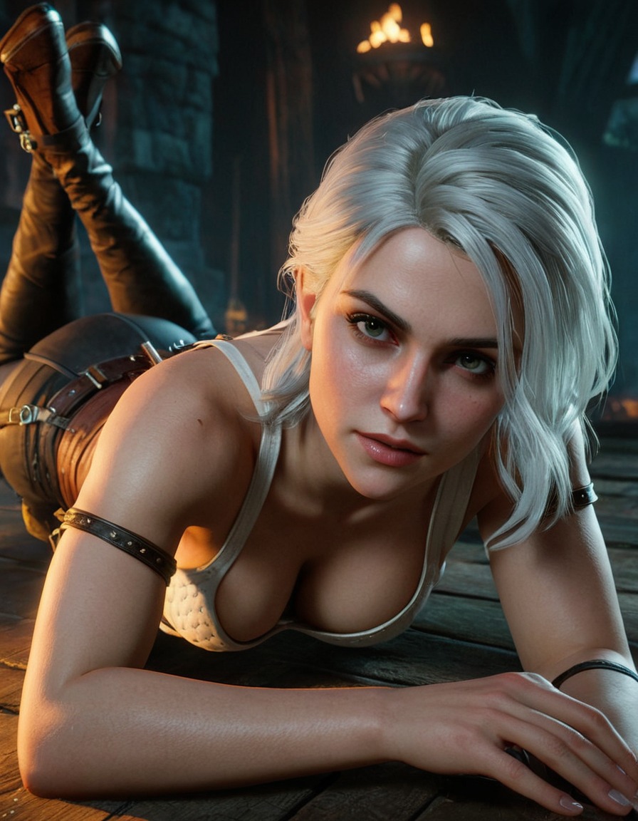 ciri, the witcher 3: wild hunt, action, fantasy, rpg, video games, combat