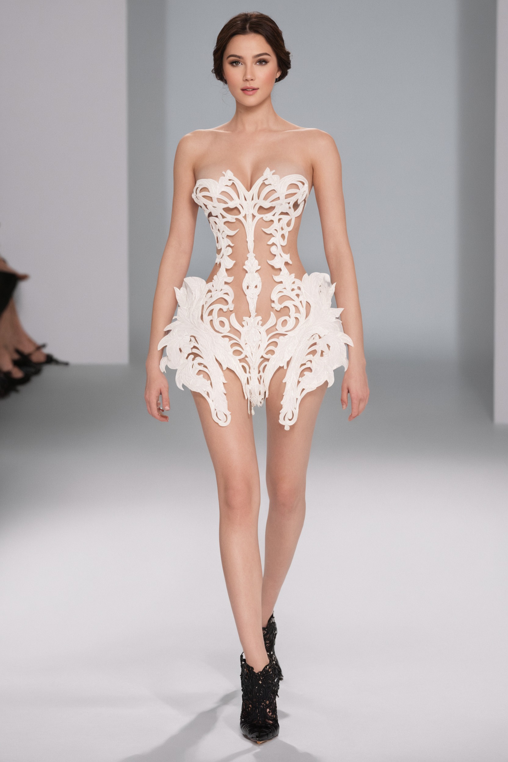 fashion, art, haute couture, runway, style, aesthetic, anatomy, thom browne, schiaparelli, roberto cavalli, iris van herpen