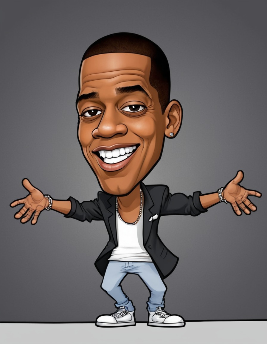 jay-z, celebrity, music, painting, humor, portrait