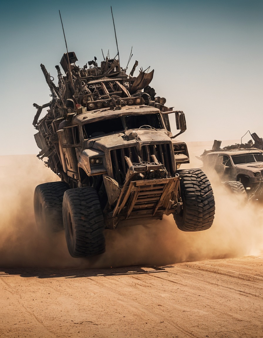 action, adventure, mad max: fury road, war rig, escape, crash, obstacles, mad max