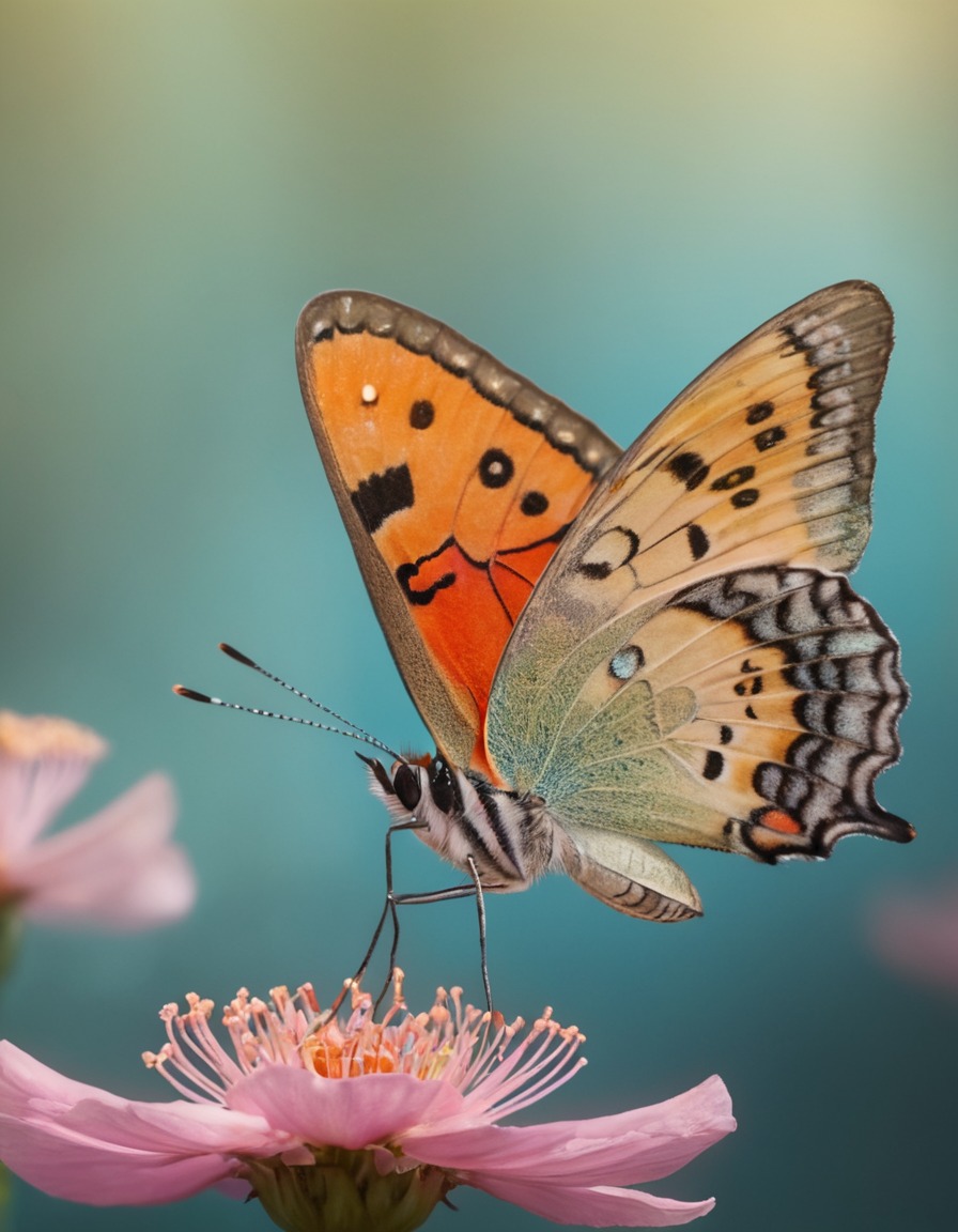 butterfly, flower, macro photography, nature