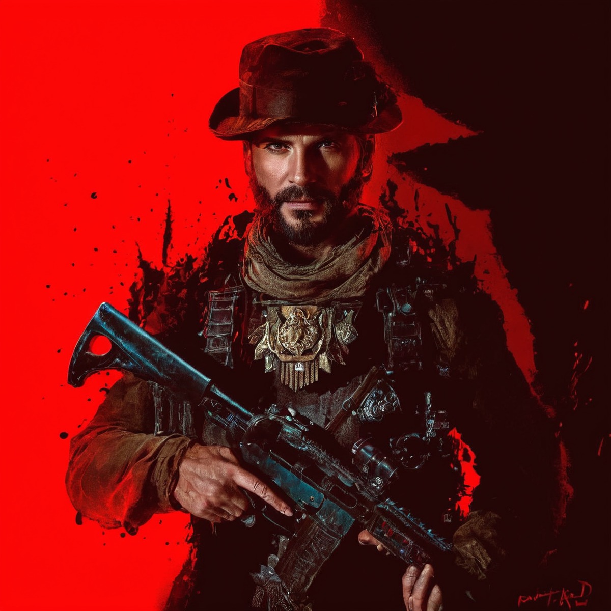 artwork, captain, digital, drawing, fanart, gamecovers, gaming, graphics, modern, photoshop, pixelart, sprite, square, videogames, warfare, artcover