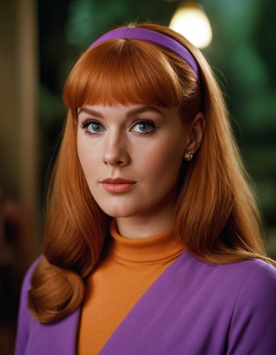 daphne blake, scooby-doo, cartoon character, beautiful woman, mystery solver