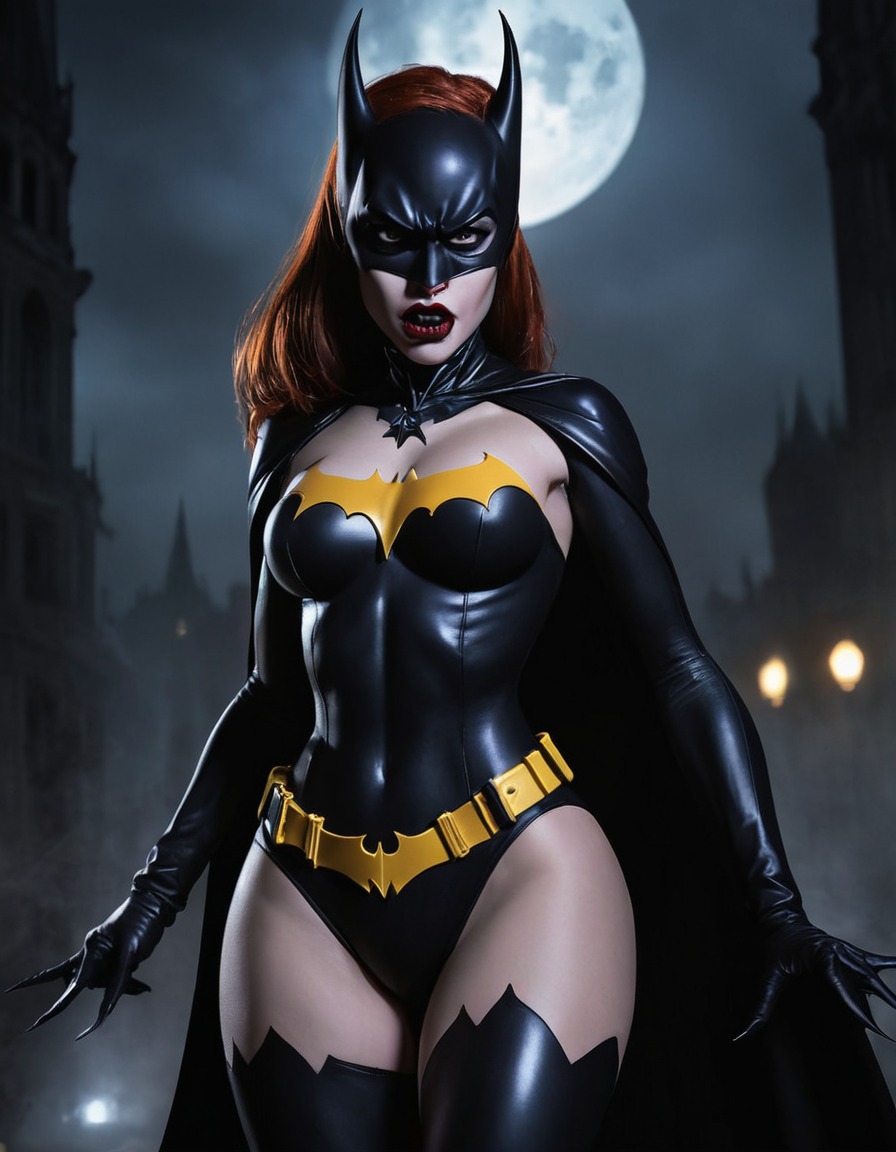 dc comics, vampire, batgirl, superhero, supernatural, comics, fangs