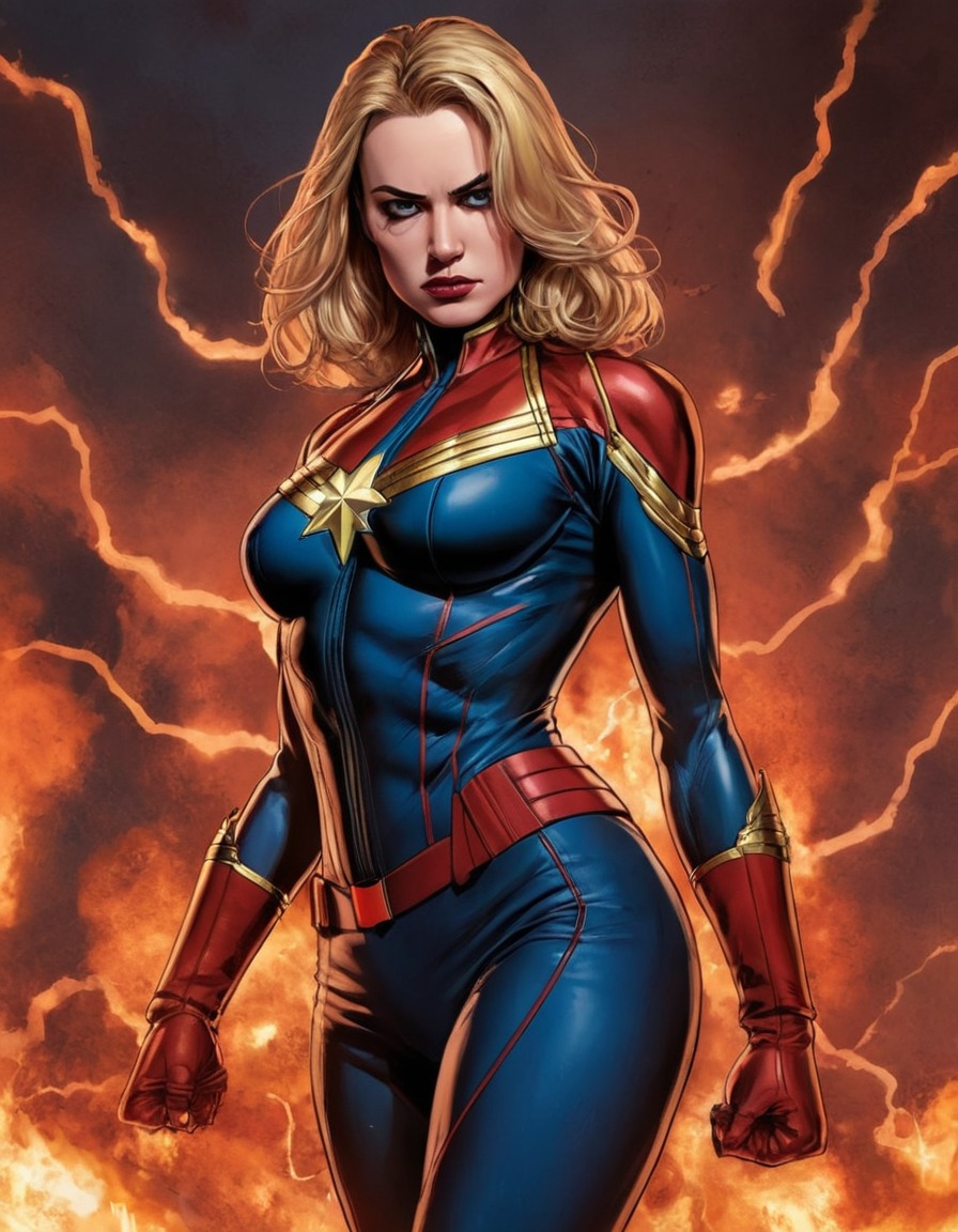 superhero, villain, captain marvel, marvel comics