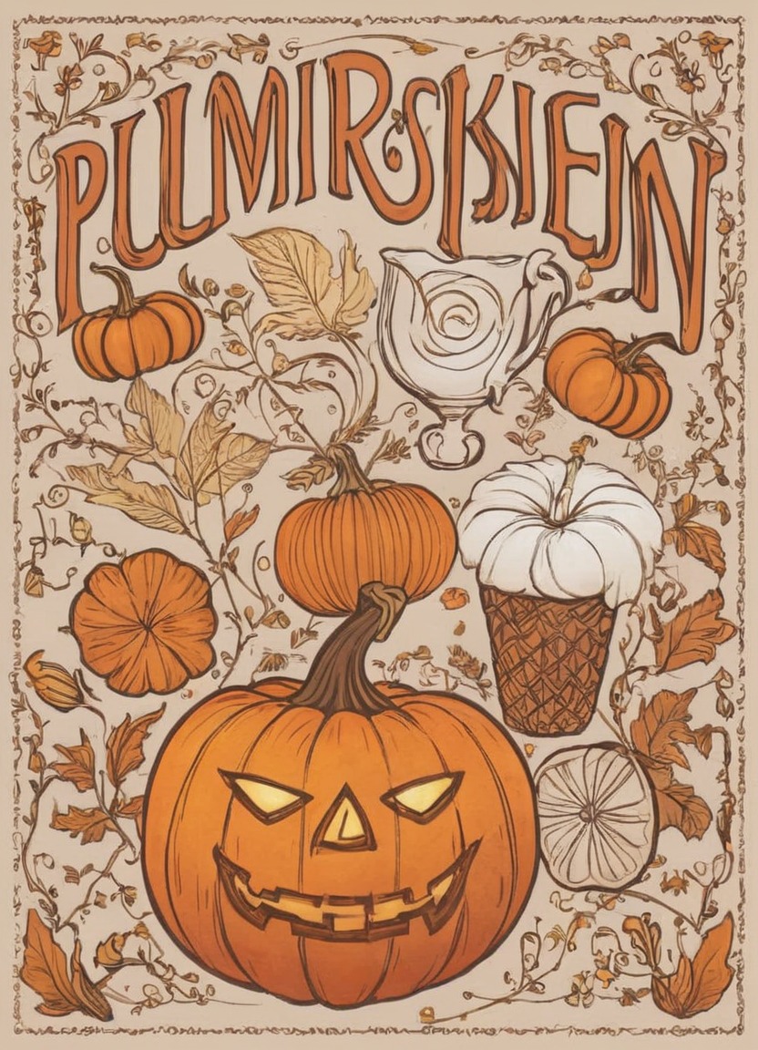 vintage, spooky, halloween, illustrator, dreamup, pumpkinspice, ai_art