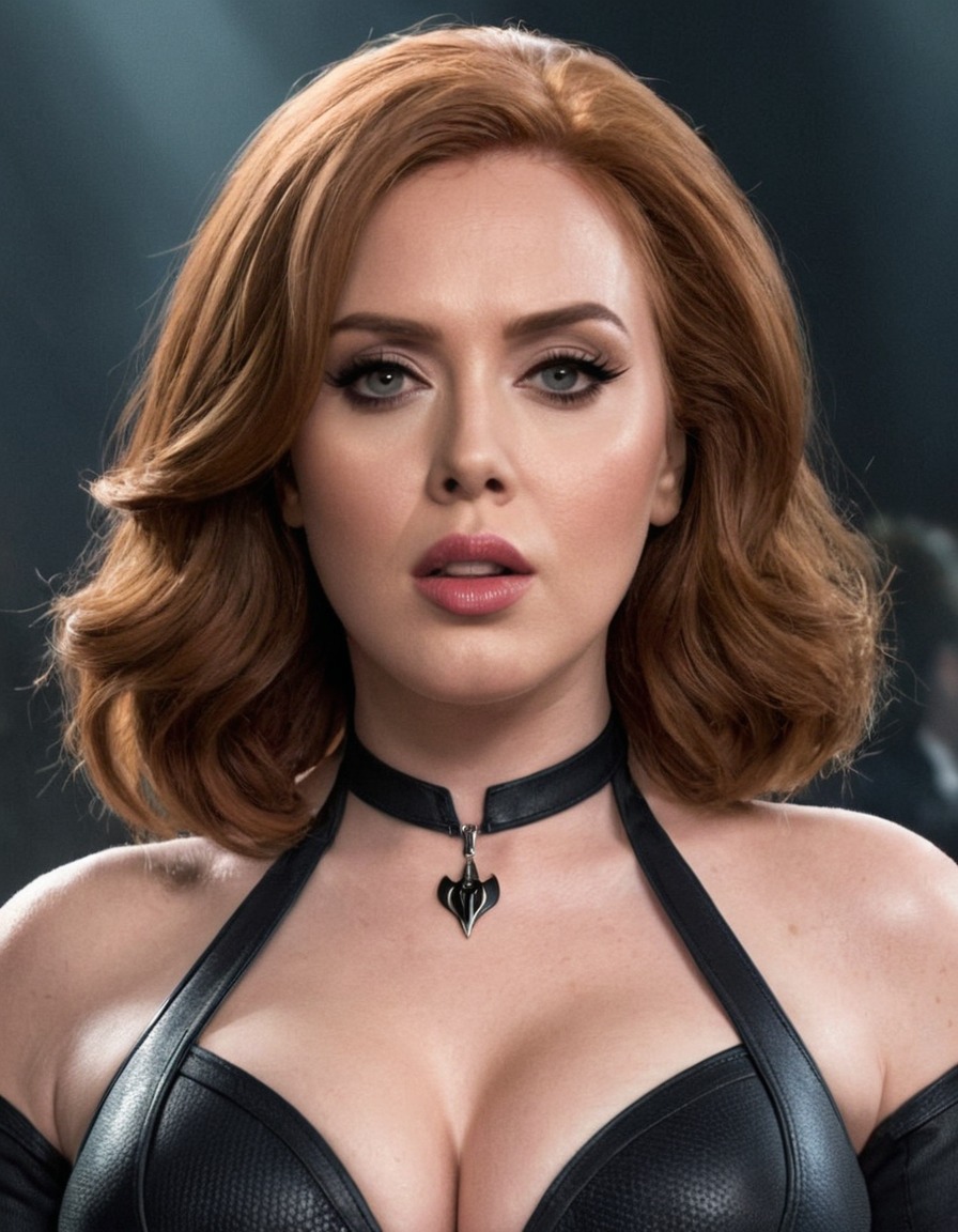 adele, black widow, superhero, singer, powerful, elegant, lethal