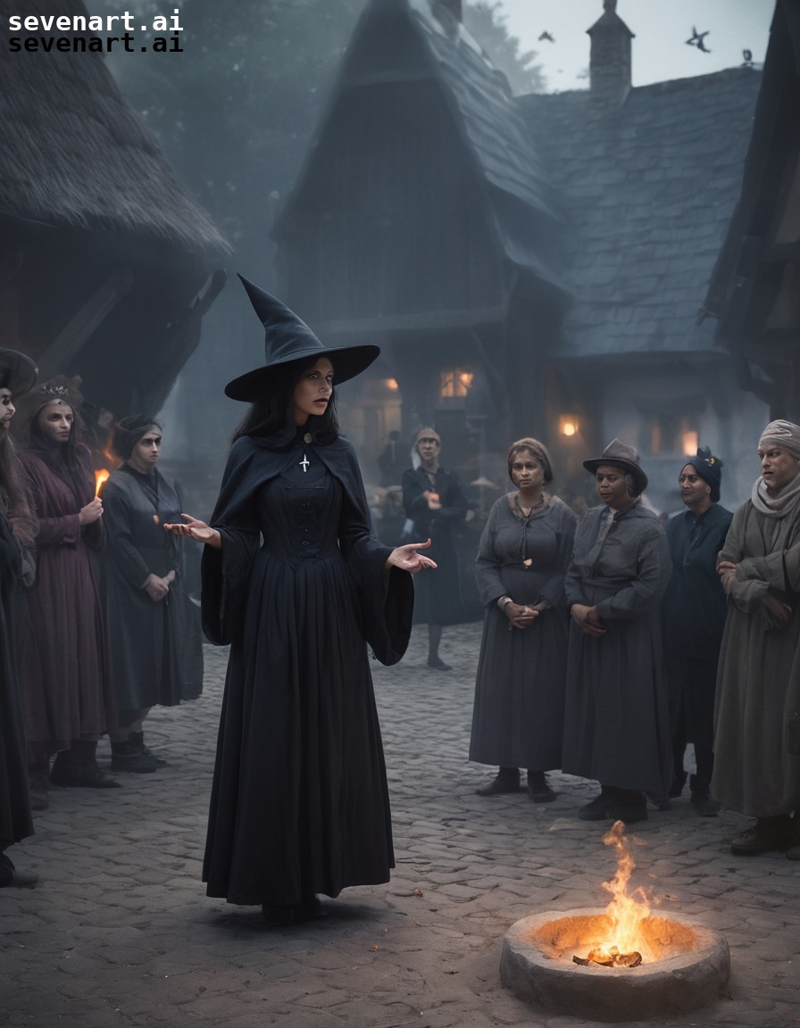 witch, accusation, black magic, village, persecution, middle ages