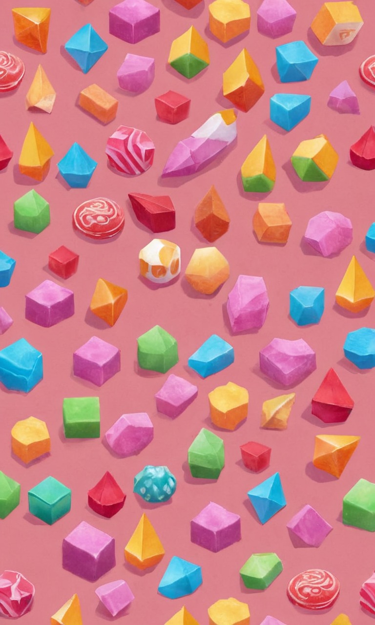 candy, pixelated, sweets, wallpaper