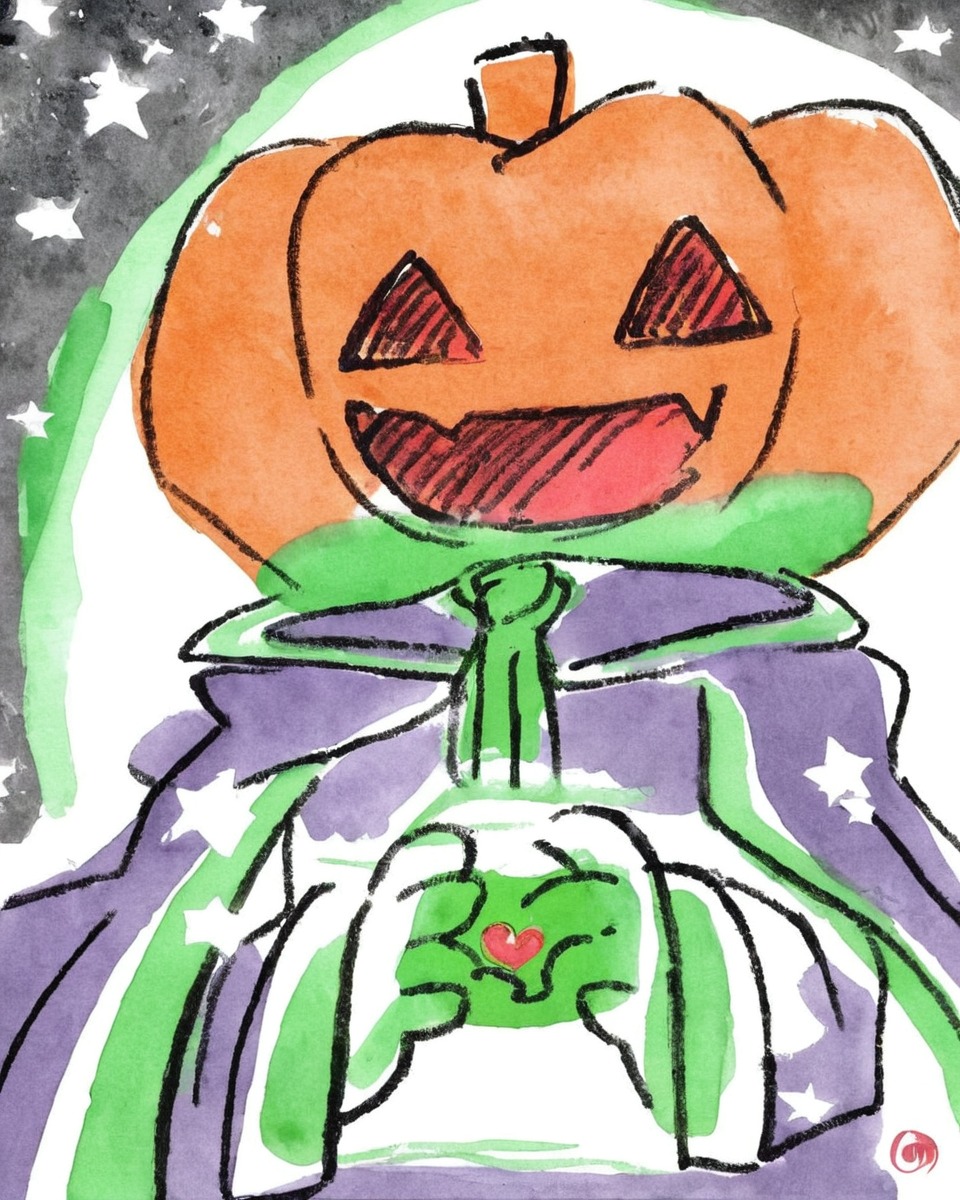 witch, spooky, halloween, magic, sketch, かわいい, spooktober, カボチャ, 明かり