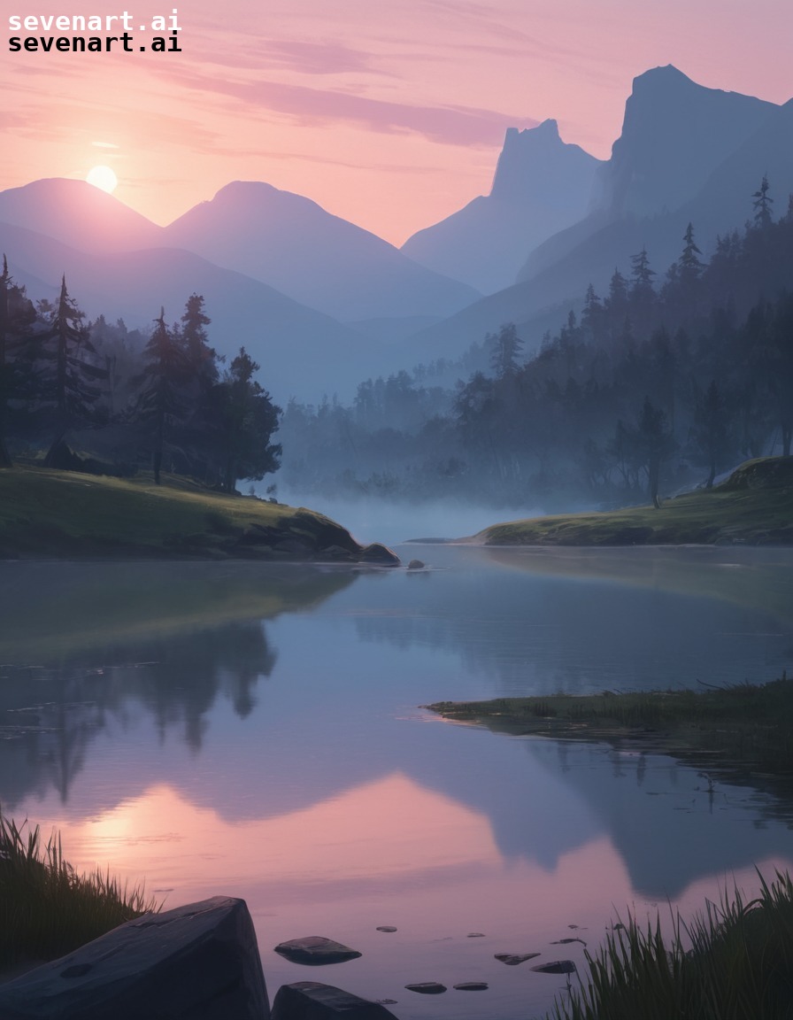 nature, landscape, serenity, dusk, tranquility