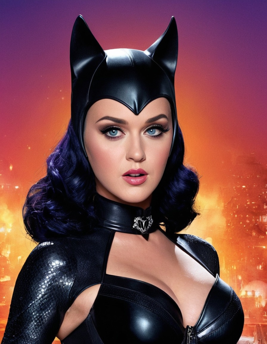 catwoman, katy perry, superhero, singer, celebrity, pop culture