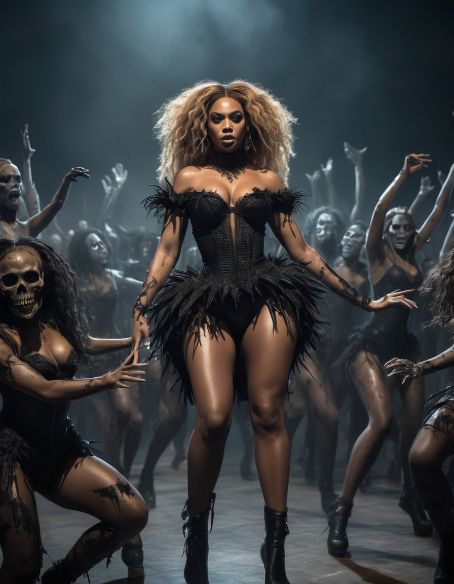 beyoncé, undead, dancers, performance, music, horror, pop culture, zombie, celebrities