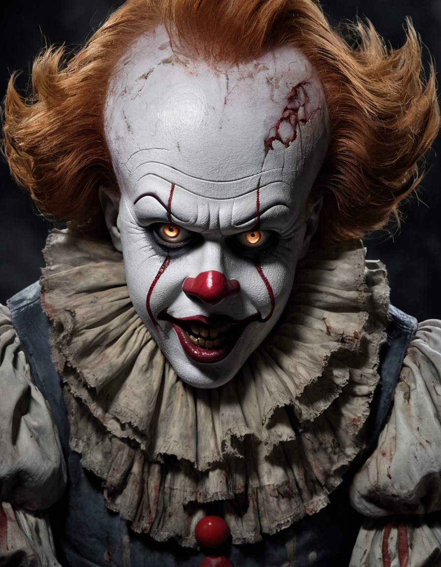 pennywise, it, clown, horror, undead, zombie, rotting flesh