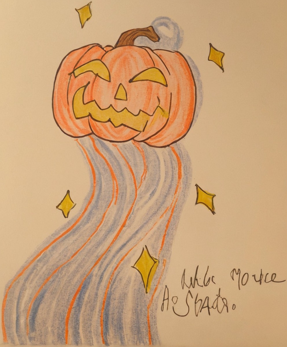 halloween, coloredpencil, magicaljackolantern