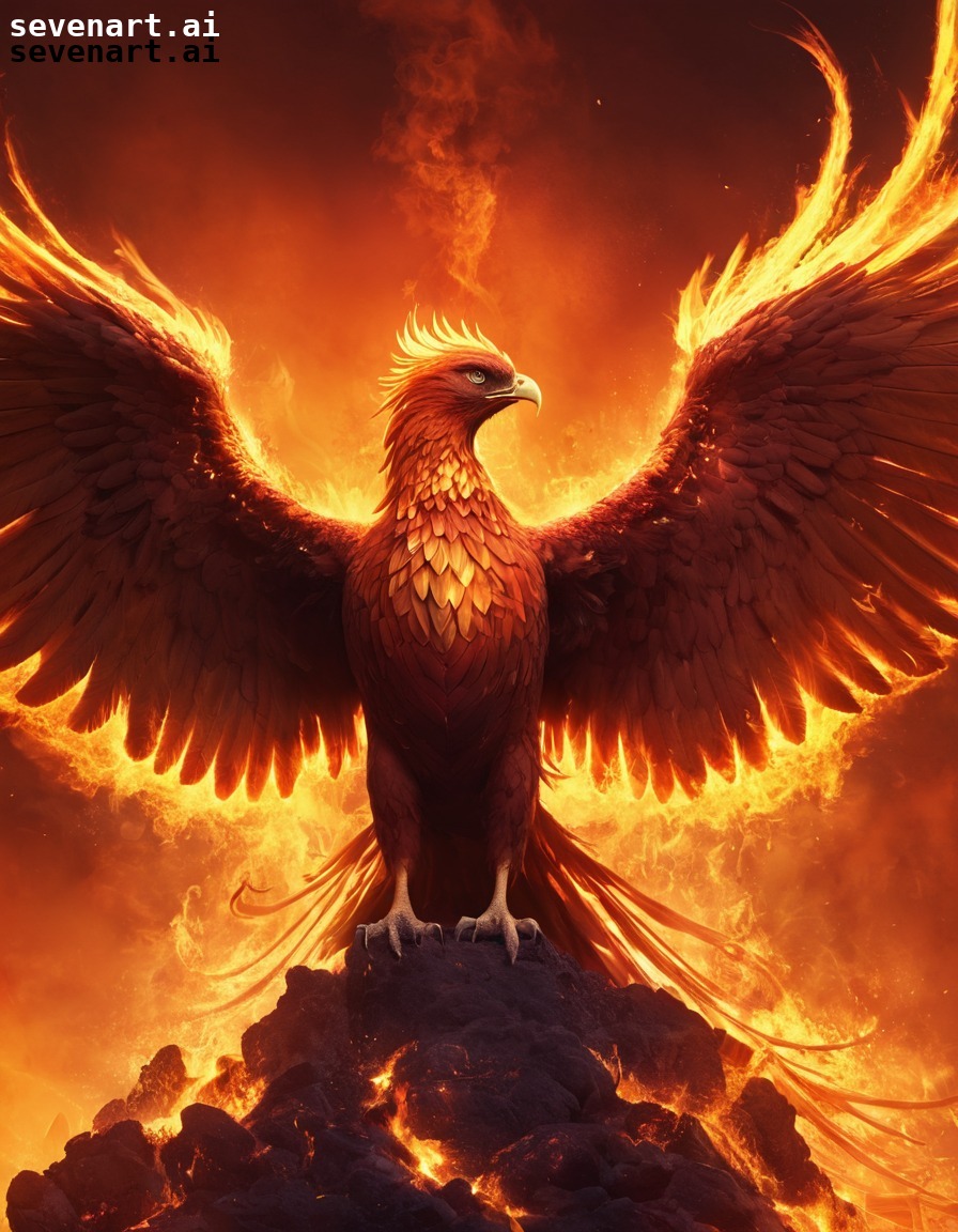 mythical creature, phoenix, rebirth, transformation, resurrection