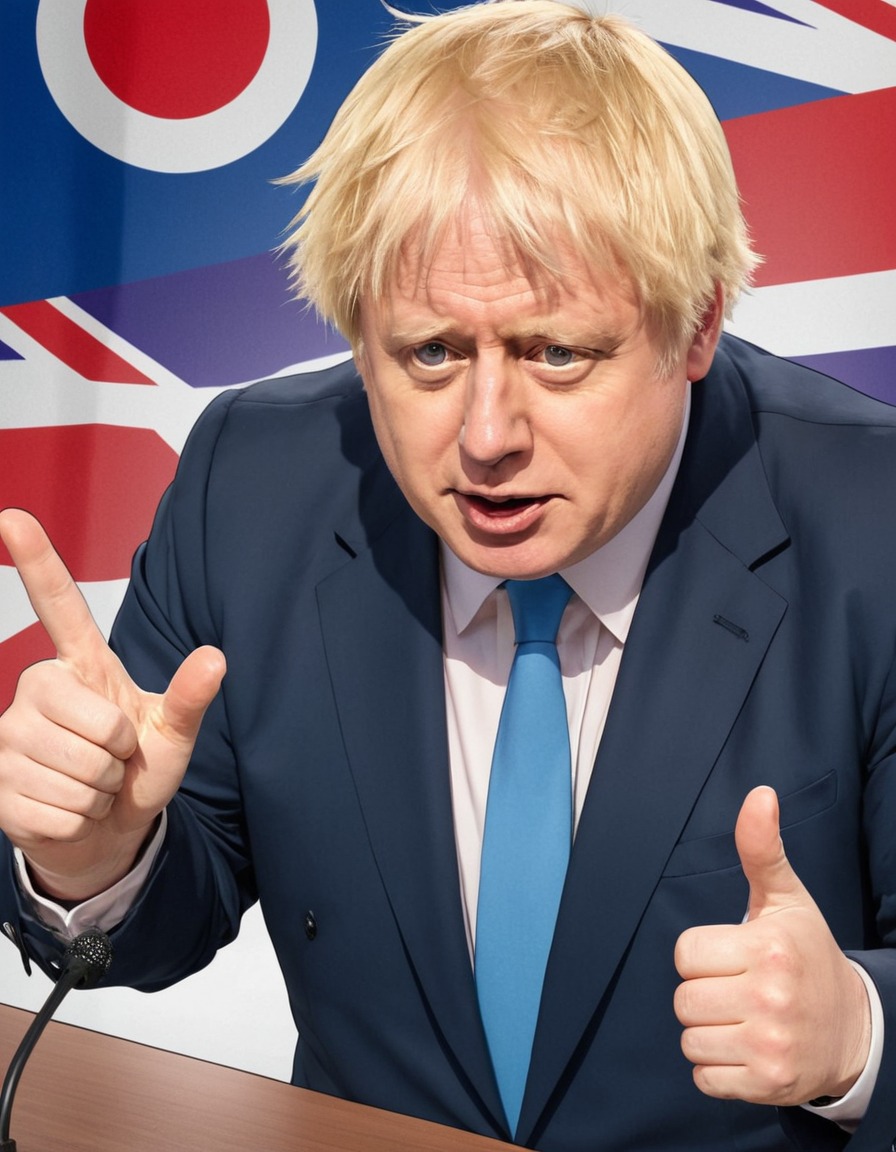 boris johnson, anime character, political debate, world leaders, satire, politics, anime