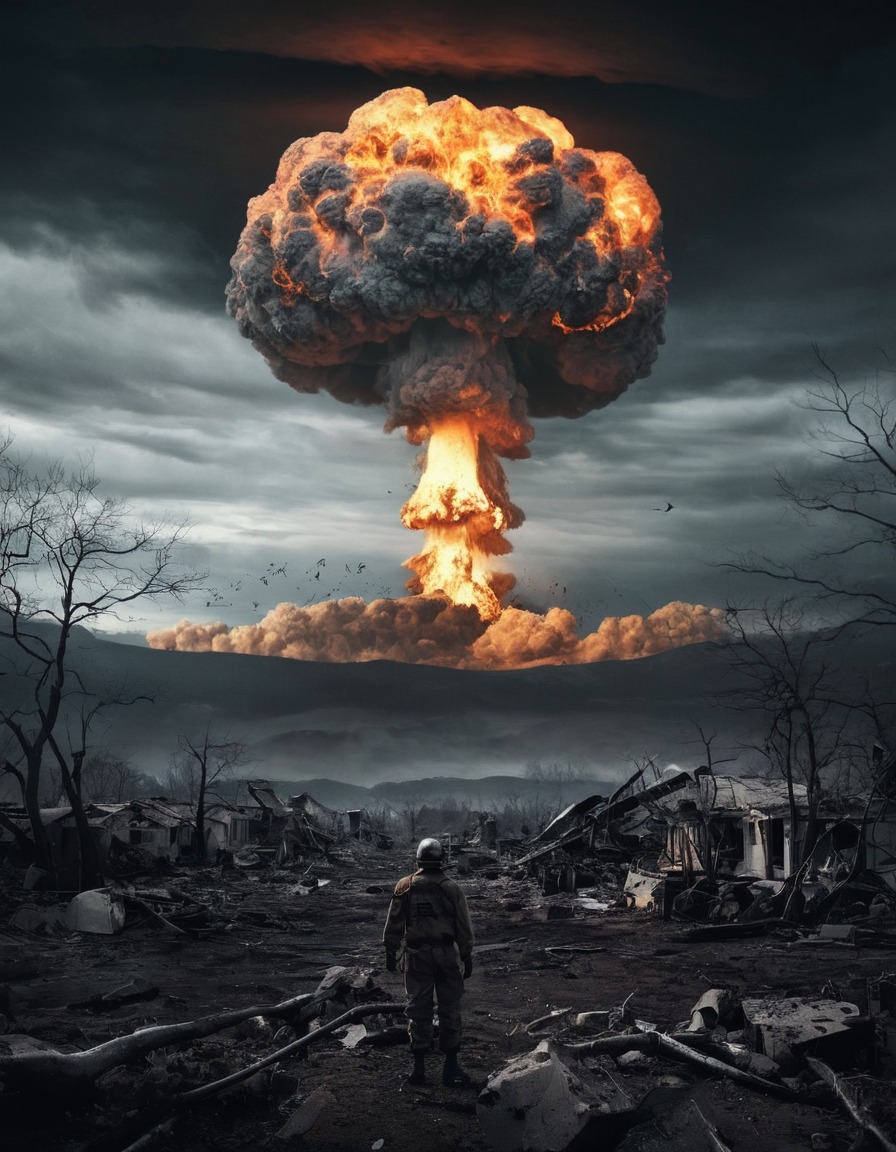 beauty, nature, horror, nuclear explosion, contrast, nuclear, weapon, explosion