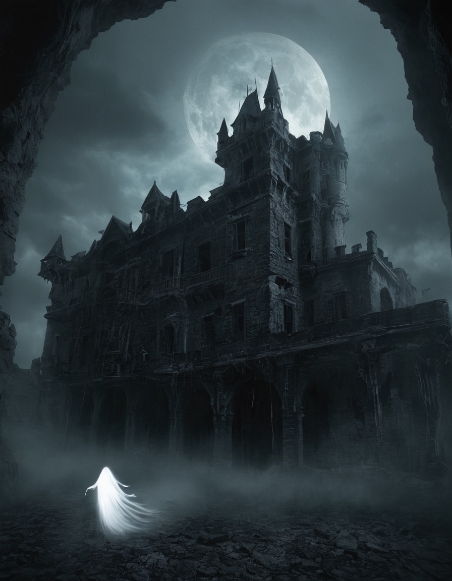 mystery, supernatural, haunted, ghost, apparition, castle, gothic, underground, dark