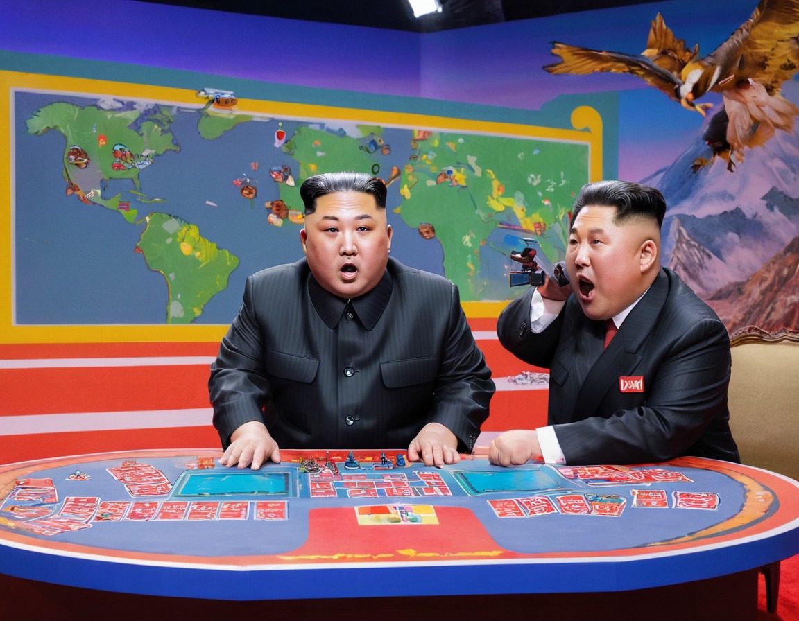 kim jong-un, game show, wacky, challenges, entertainment, north korea