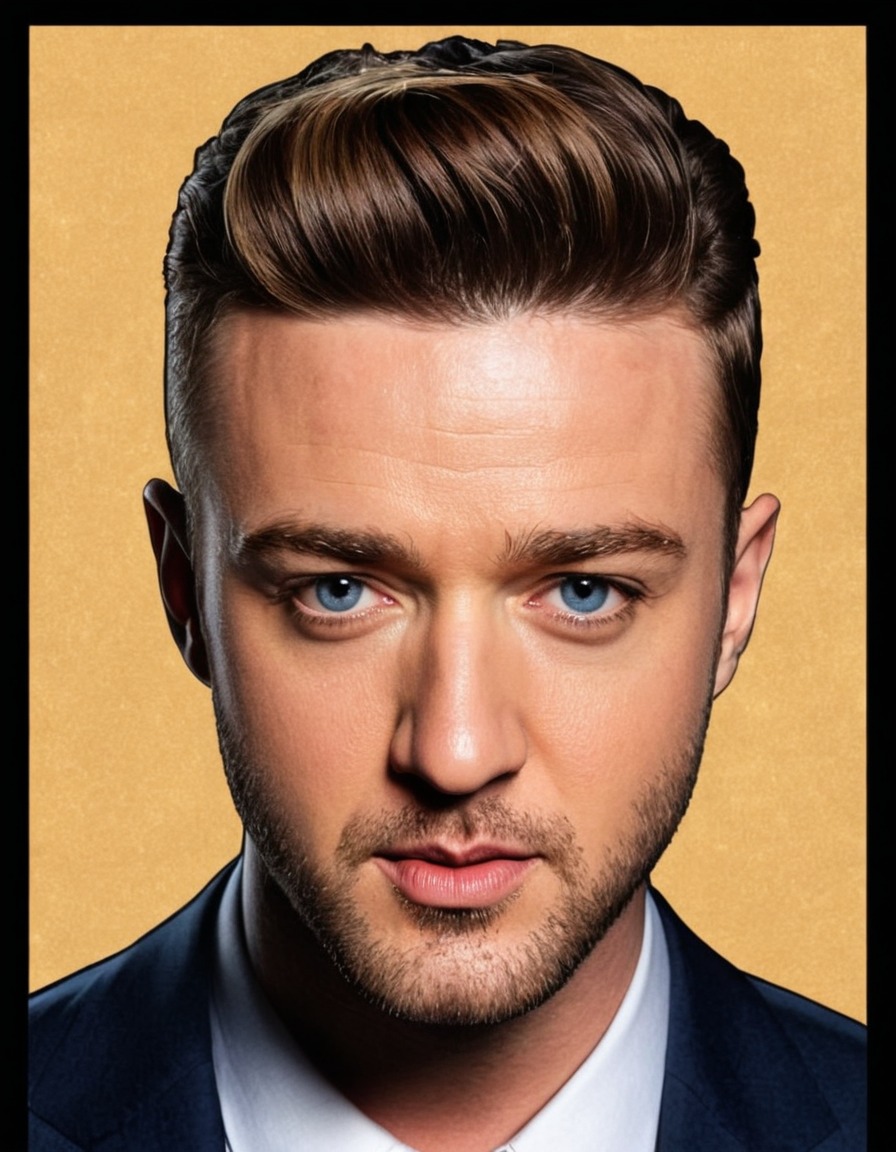 justin timberlake, painting, funny, celebrity, pop culture, art, humor