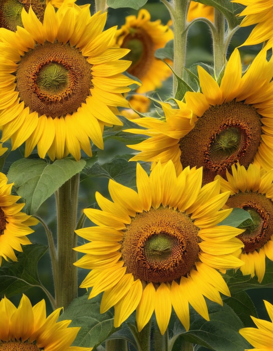 nature, sunflower, beautiful, flower, plant, yellow, bright