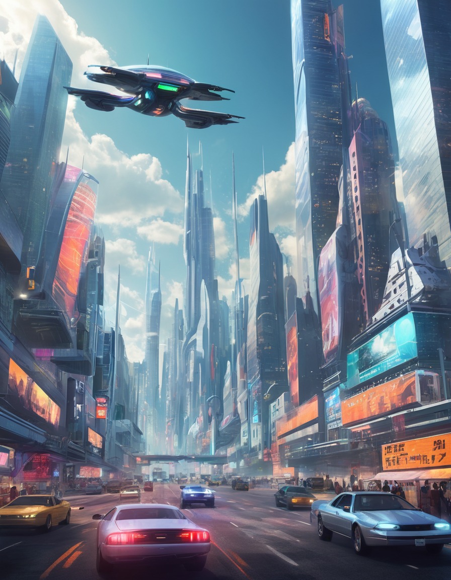 futuristic, urban, technology, future city, sci-fi, future