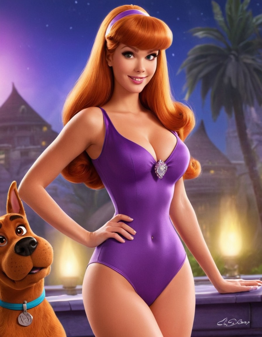 daphne blake, scooby-doo, mystery solver, fashionista, popular character, animated series, real-life portrayal