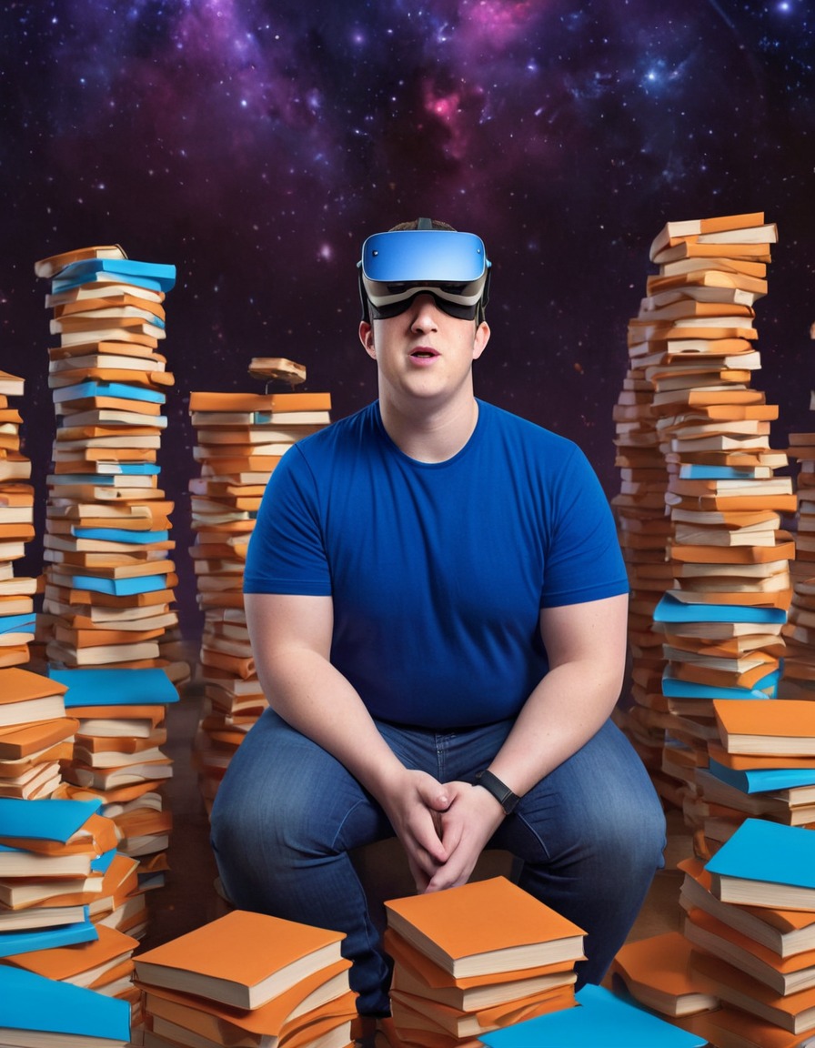 cartoon, mark zuckerberg, overweight, virtual reality, humor, fat