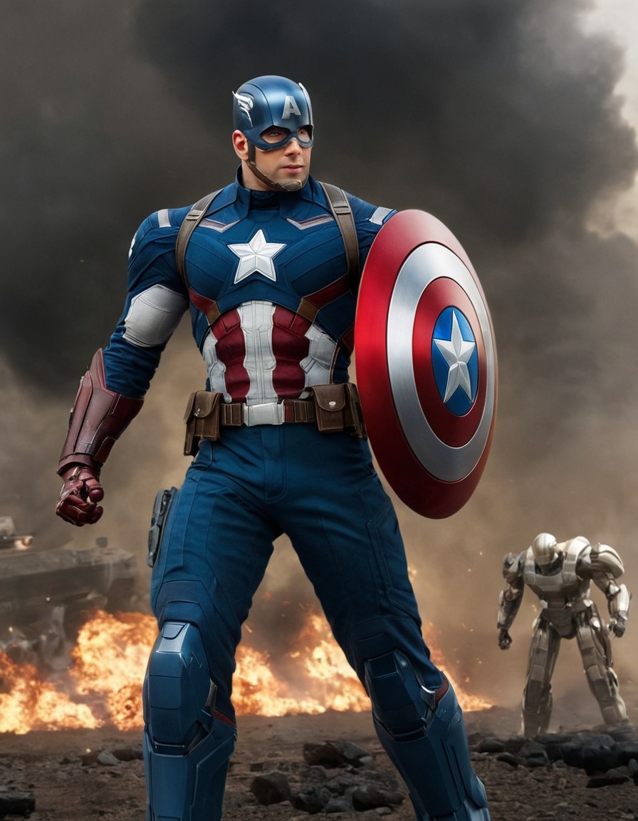 captain america, robot, marvel, superhero, artificial intelligence