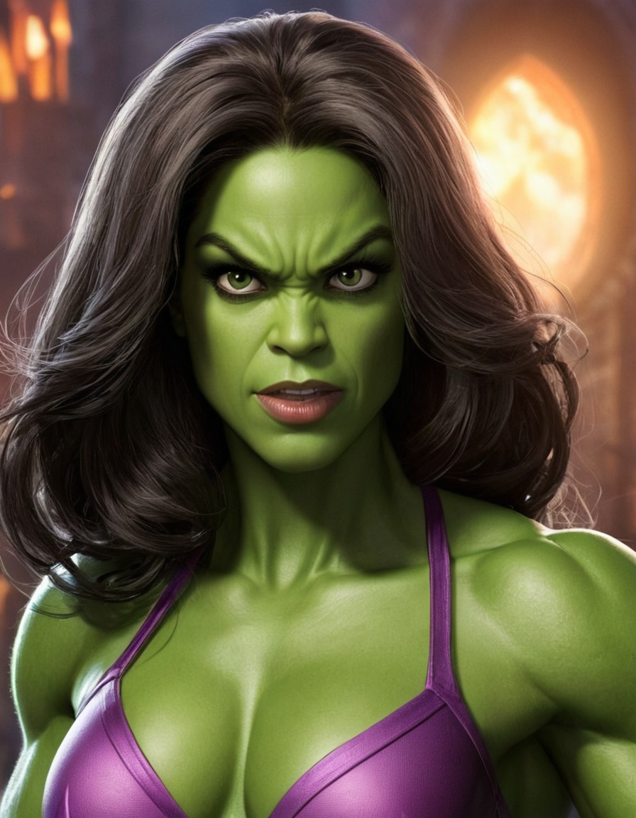 funny, she-hulk, caricature, marvel, superhero, comedy