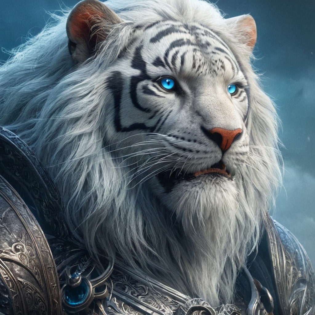 characterdesign, warrior, fantasyart, feline, lion, tiger, bing, conceptart, hybrid, scifi, space