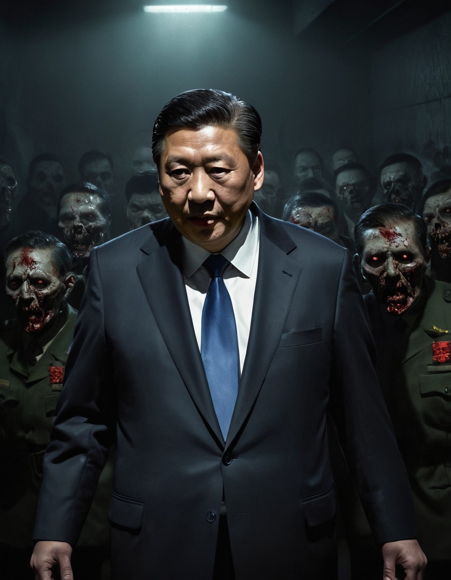 xi jinping, zombie, leader, emerging, shadows, politics