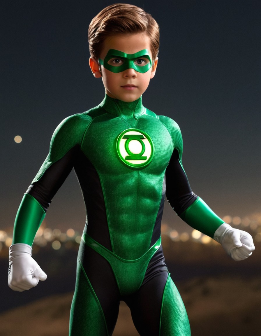 green lantern, childhood, superhero, dc comics, emerald energy, guardians of the universe