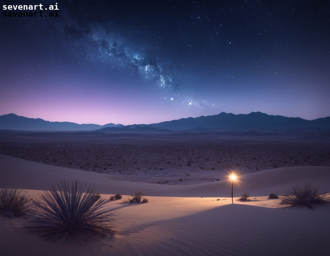 nightscape, desert, stars, tranquility, nature