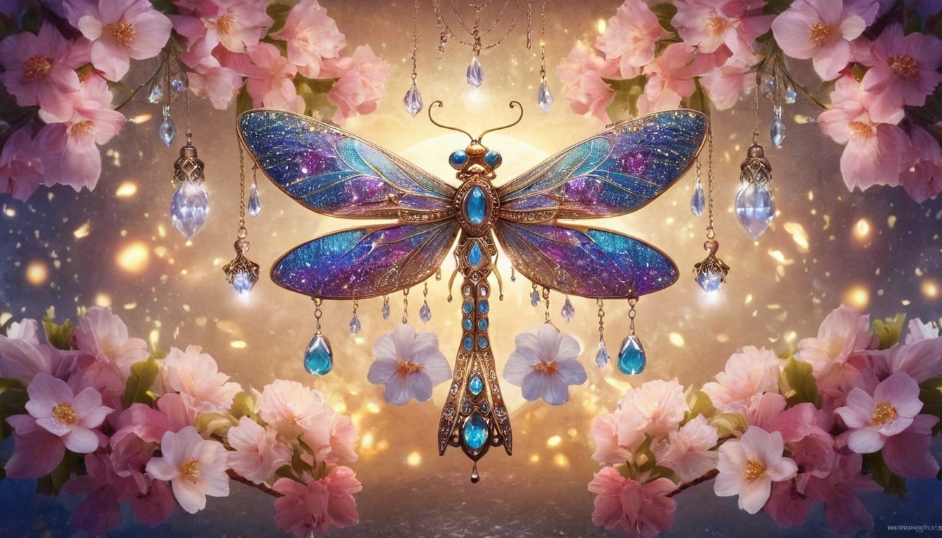 digitalart, fantasyart, butterflies, digitalpainting, wallpaper, decoration, dragonfly, forsale