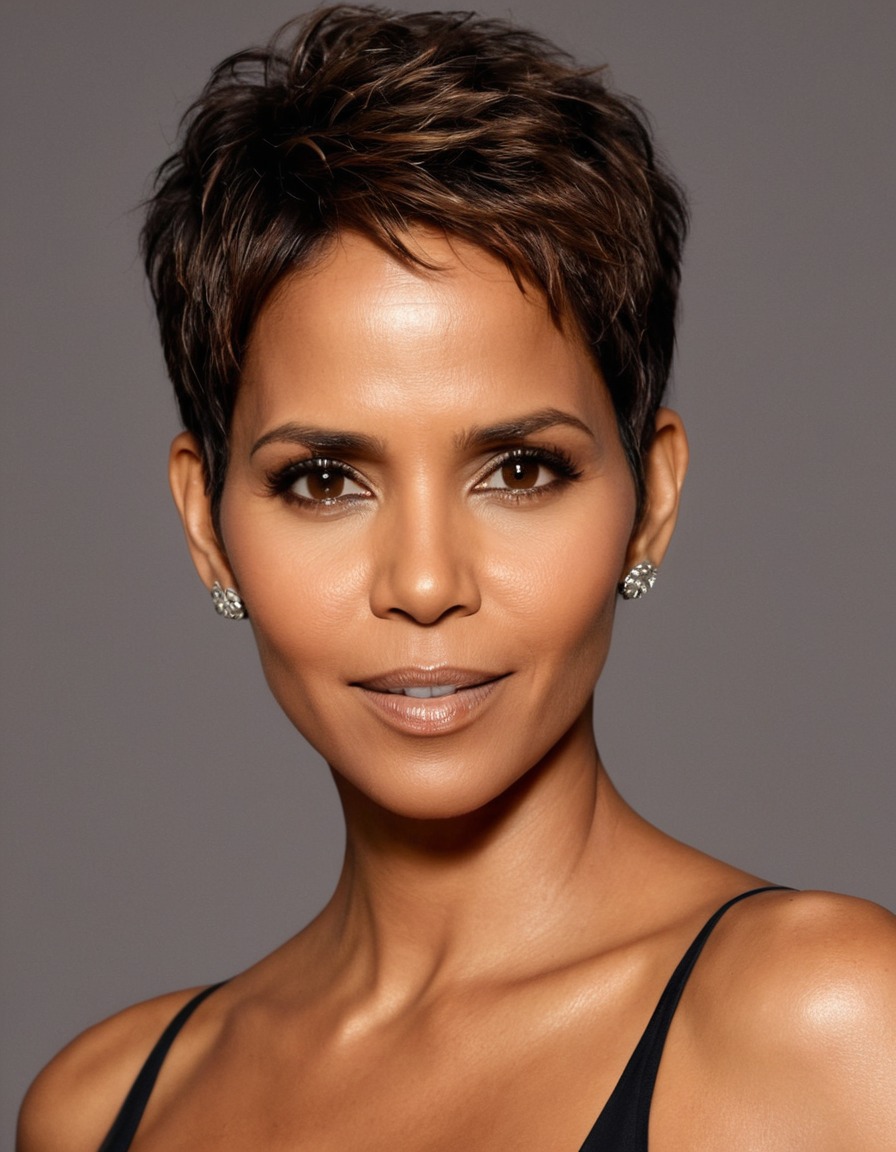 halle berry, beautiful, mesmerizing, award-winning, portrait