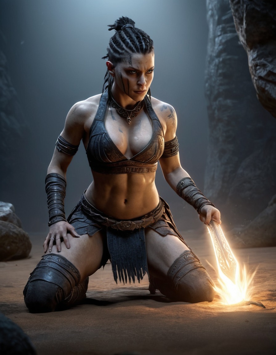 senua, hellblade: senua's sacrifice, action-adventure, psychological horror, combat mechanics, norse mythology, dark fantasy