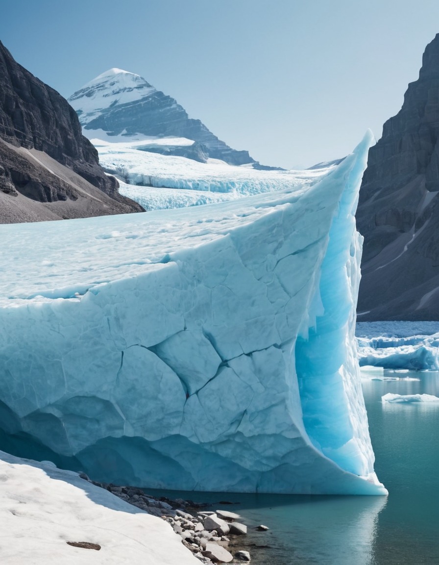 nature, glacier, beautiful, landscape, ice, mountain, scenery