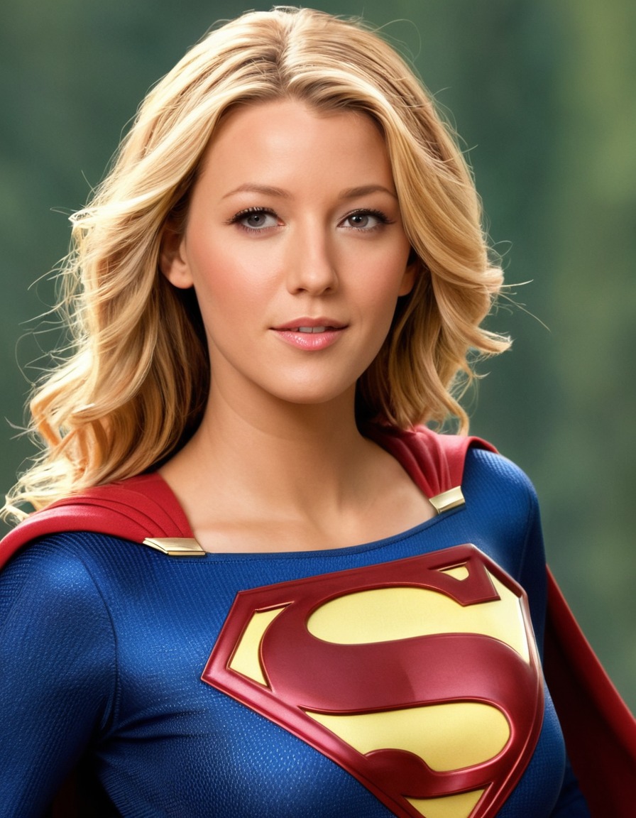 blake lively, supergirl, actress, superhero, dc comics, transformation, iconic character