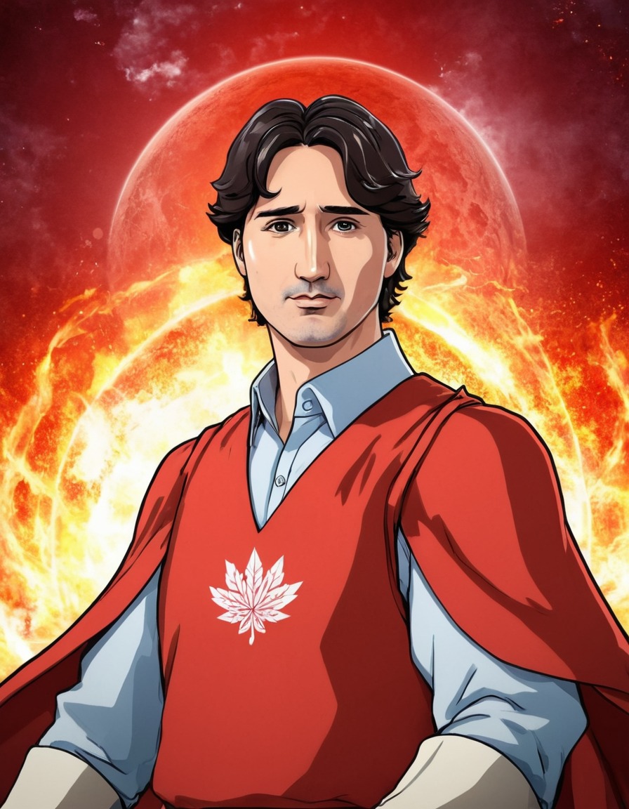 justin trudeau, anime, warrior, powerful, respect, admiration, politics