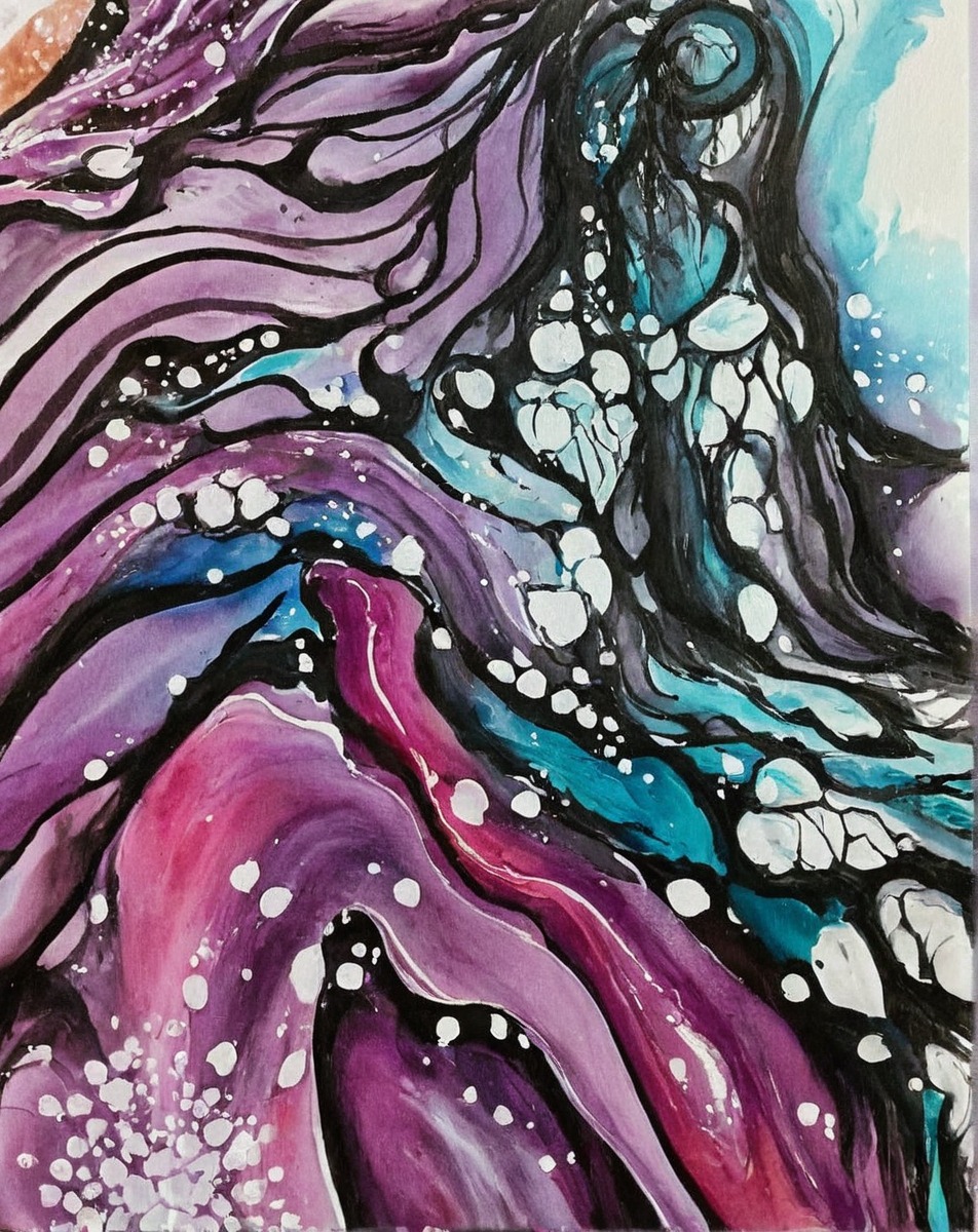 abstract, amethyst, painting, surreale, creatute