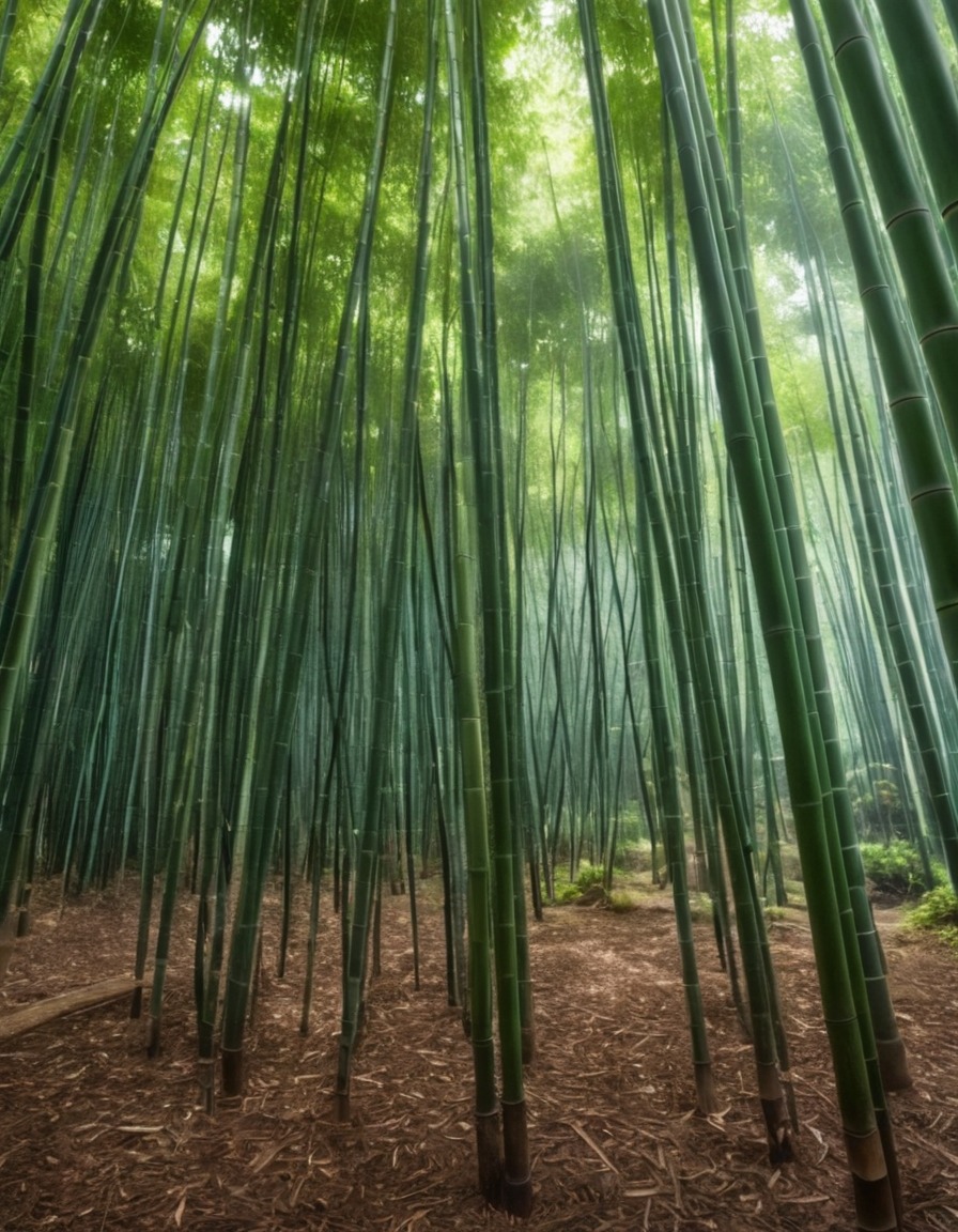 nature, bamboo forest, beautiful, greenery, tranquility