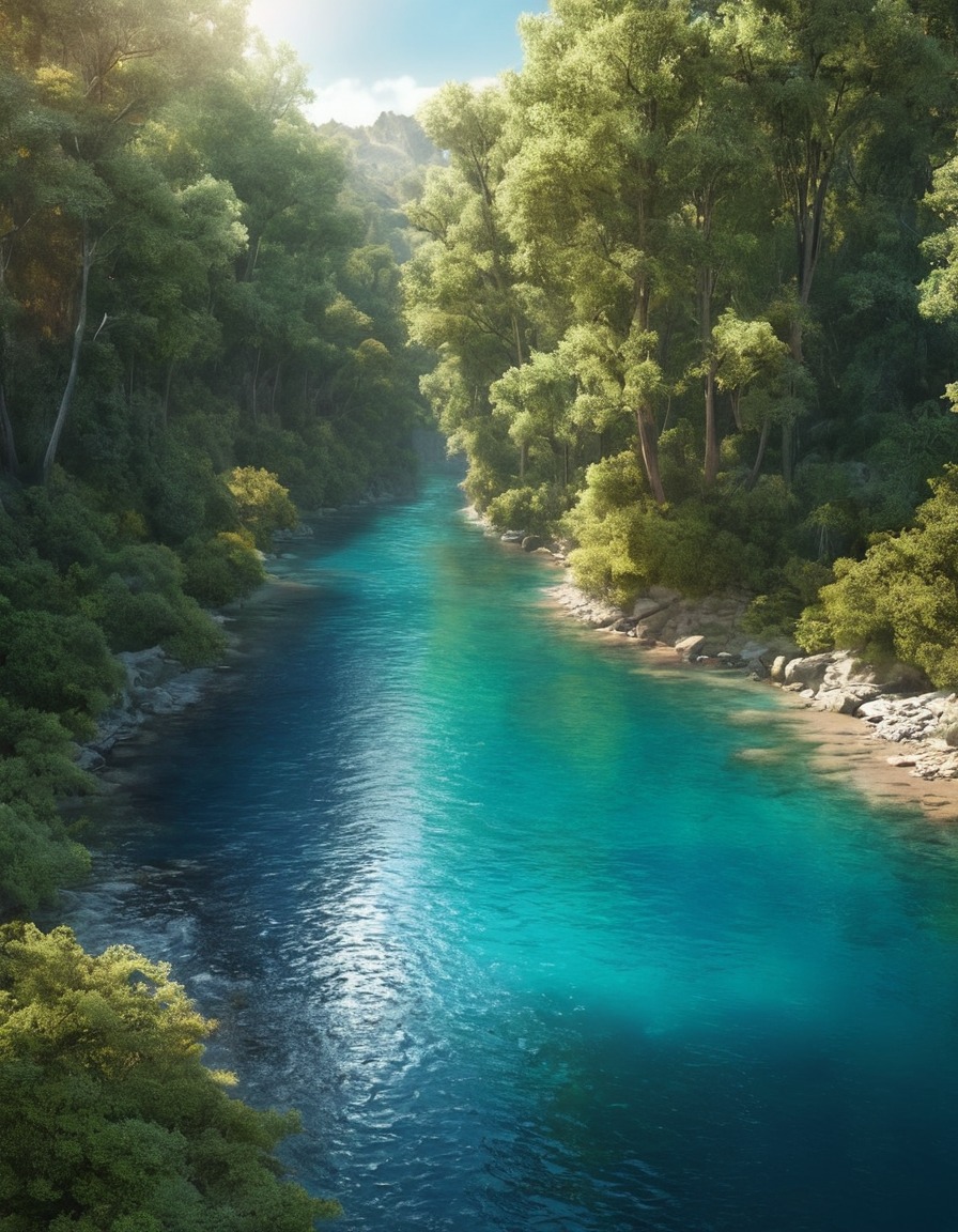 nature, river, beautiful river