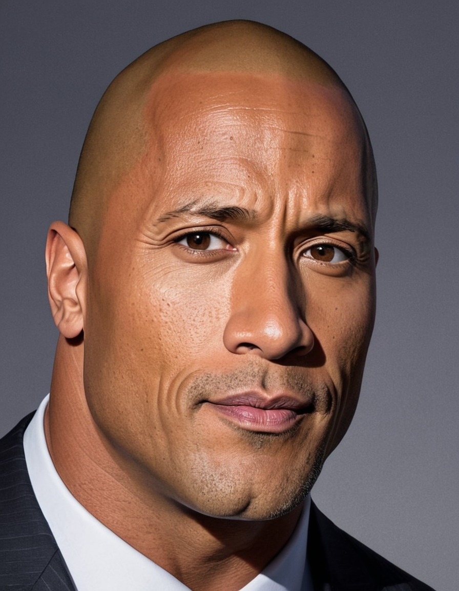 dwayne johnson, the rock, portrait, celebrity, actor, wrestler