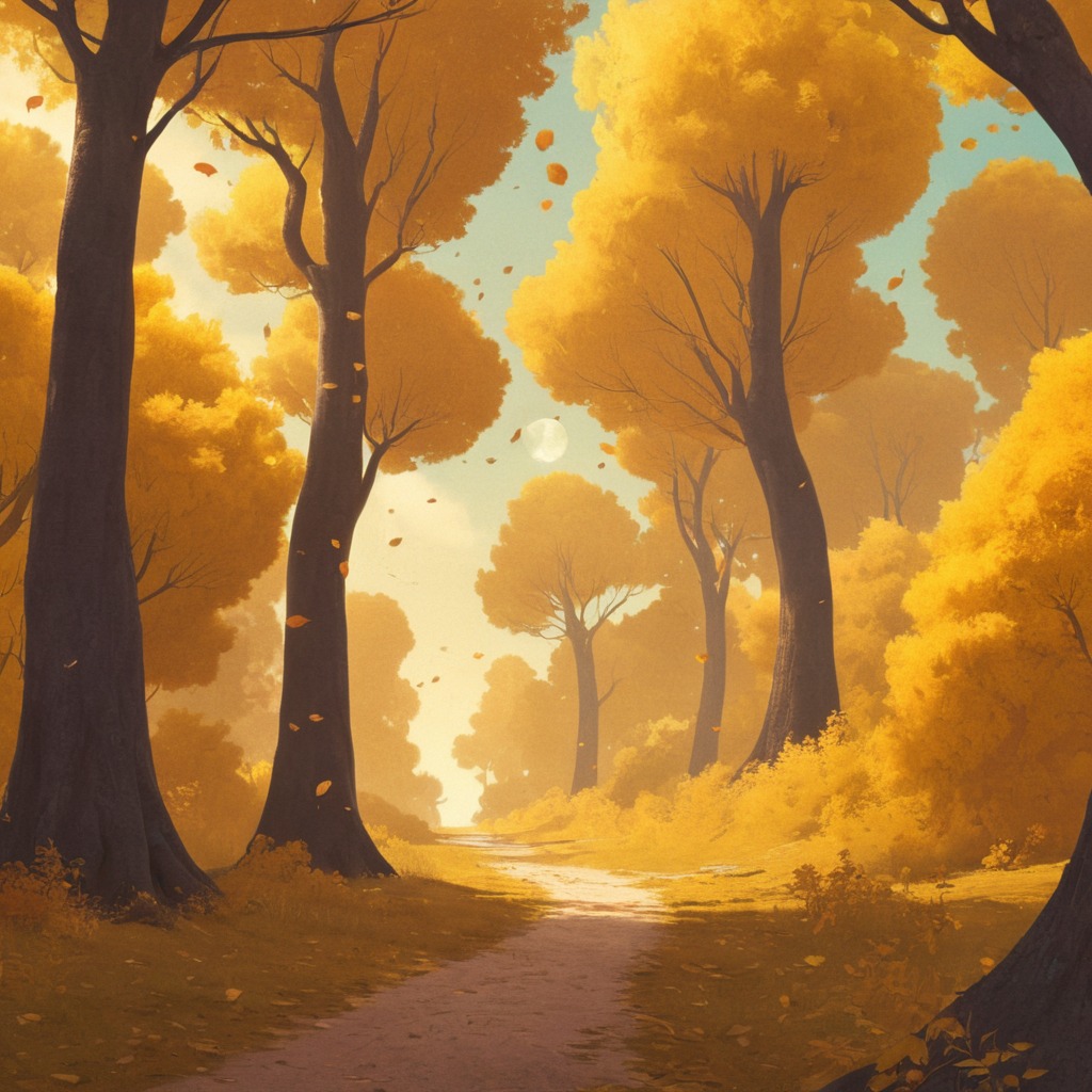 digitalart, forest, dreamup, fox, goldleaf, ai_art