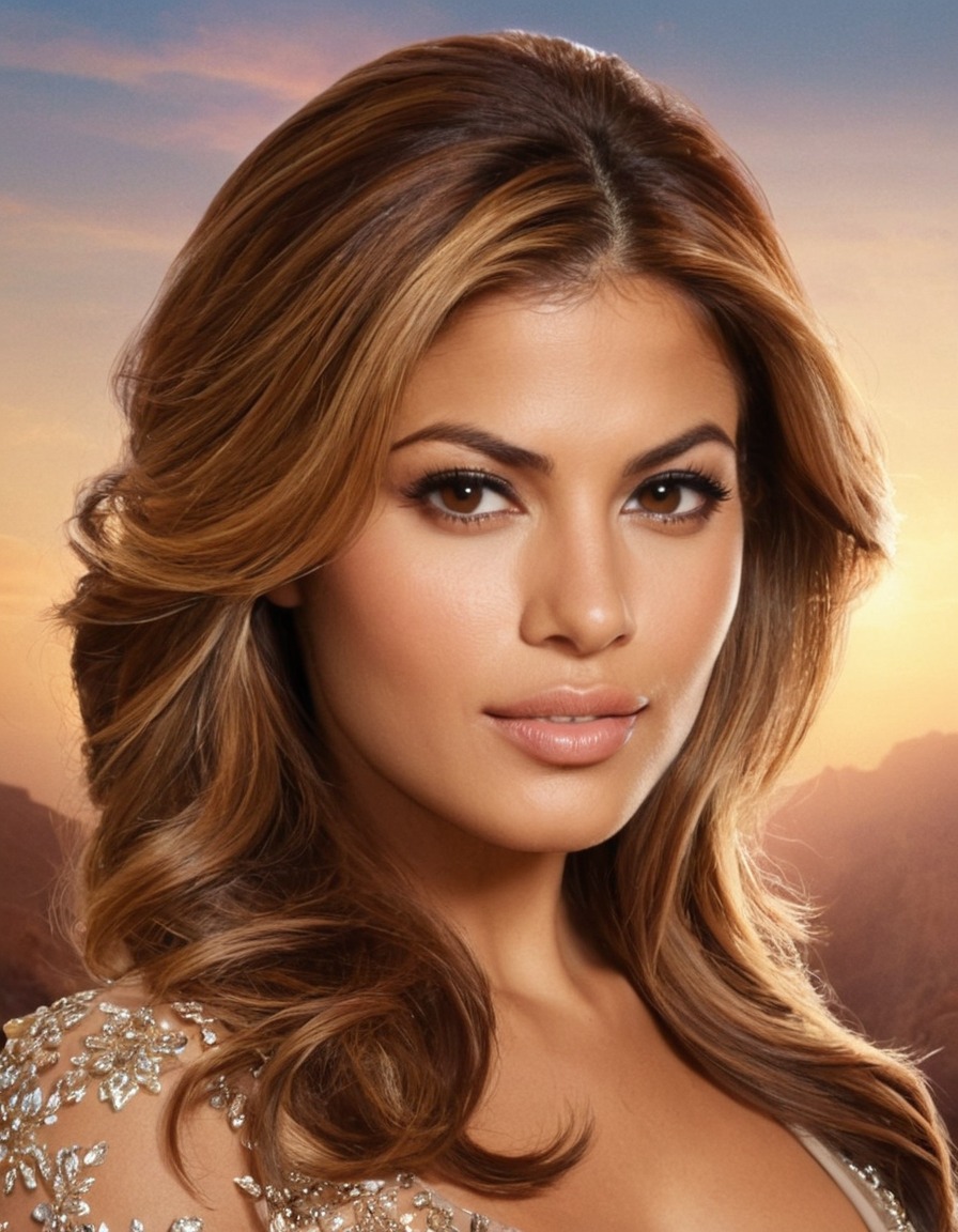 eva mendes, actress, beauty, award-winning, portrait, mesmerizing, talent