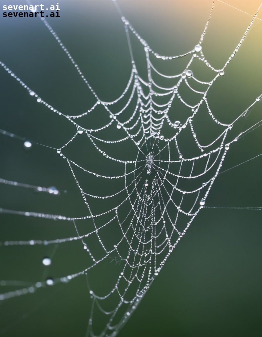 nature, spider web, close-up, intricate, dew drops