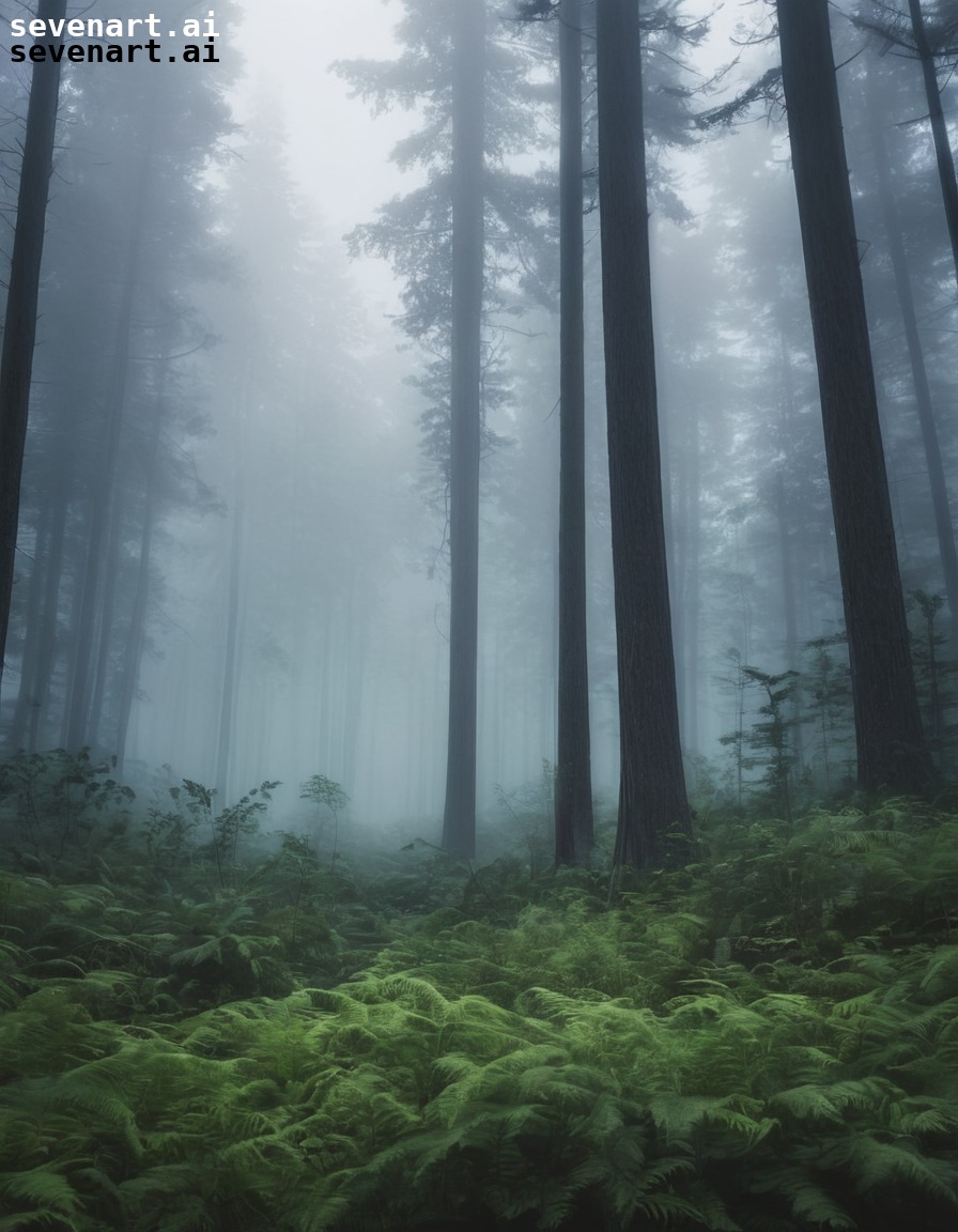 nature, forest, fog, trees, mysterious