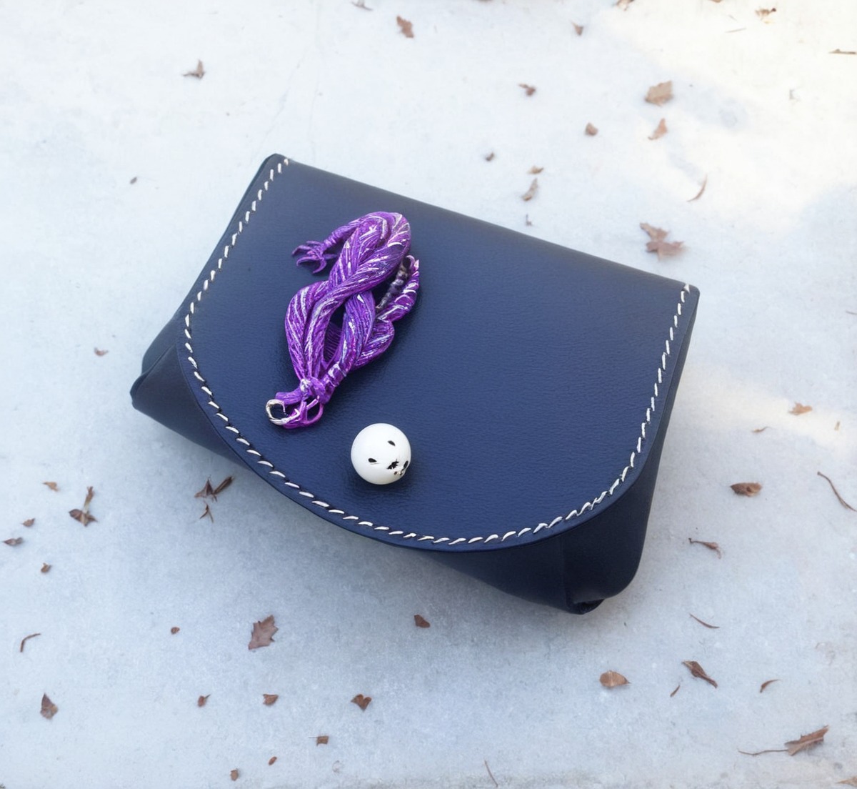 handmade, coinpurse, hippocampus, sealife, unique